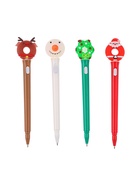 Ручка-прикол «Новый год», световая, синий/чёрный стержень, шариковая, МИКС - Фото 2