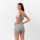 Костюм женский (топ, велосипедки) MIST, размер 44-46, серый - фото 50417768