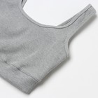 Костюм женский (топ, велосипедки) MIST, размер 44-46, серый - фото 50417772