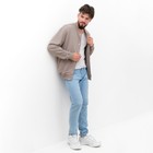 Толстовка мужская (бомбер) MIST Men's casual размер 50, серо-бежевый - Фото 2