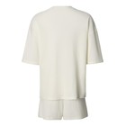 Пижама женская (футболка, шорты) KAFTAN Basic line, размер 42, молочная 9837362 - фото 14216905