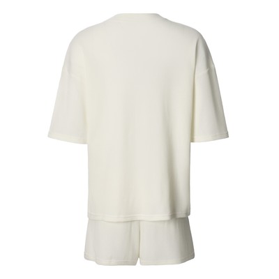 Пижама женская (футболка, шорты) KAFTAN Basic line, размер 44, молочная