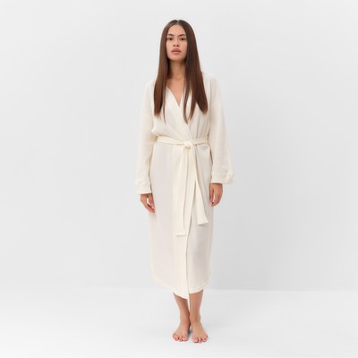 Халат домашний женский KAFTAN Basic line, размер 48-50, молочный
