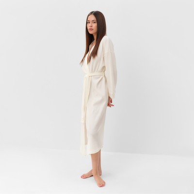 Халат домашний женский KAFTAN Basic line, размер 48-50, молочный