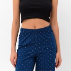 Брюки женские KAFTAN "Горошек" р. 44-46, синий - фото 805904932