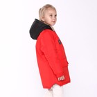 Куртка демисезонная детская, цвет красный, рост 92-98 см - Фото 4