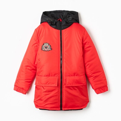 Куртка демисезонная детская, цвет красный, рост 92-98 см
