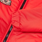 Куртка демисезонная детская, цвет красный, рост 122-128 см - Фото 9