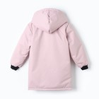 Куртка демисезонная детская, цвет пыльно-розовая, рост 116-122 см - фото 22840981