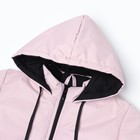 Куртка демисезонная детская, цвет пыльно-розовая, рост 116-122 см - фото 22840977