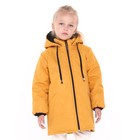 Куртка демисезонная детская, цвет горчичная, рост 92-98 см - фото 10871028