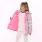 Куртка для девочки, цвет молочный/краски, рост 110-116 см - Фото 6