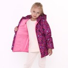 Куртка для девочки, цвет малиновый/звёздочки, рост 110-116 см - Фото 5