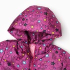 Куртка для девочки, цвет малиновый/звёздочки, рост 110-116 см - Фото 9