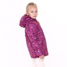 Куртка для девочки, цвет малиновый/звёздочки, рост 116-122 см - Фото 3