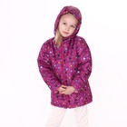 Куртка для девочки, цвет малиновый/звёздочки, рост 116-122 см - Фото 6