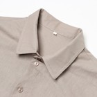 Рубашка мужская, цвет бежевый, размер 50 - Фото 8