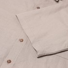 Рубашка мужская, цвет бежевый, размер 50 - Фото 9