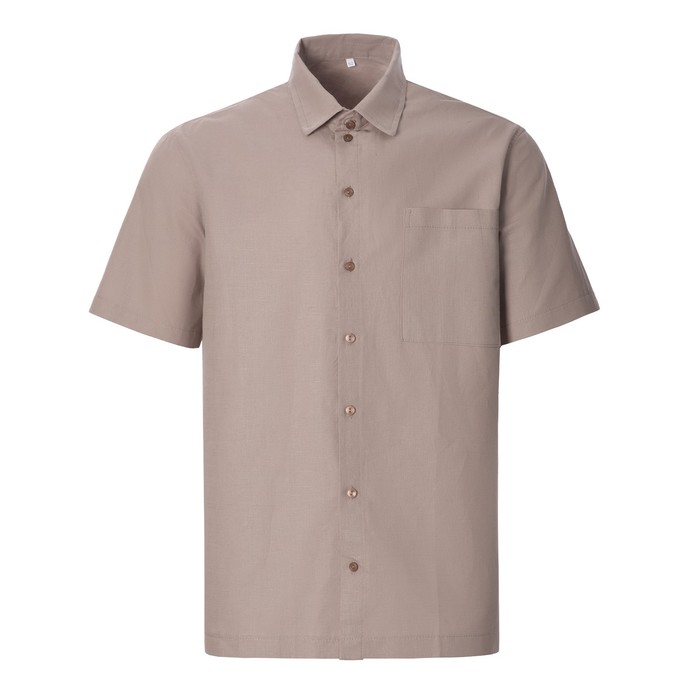 Рубашка мужская, цвет бежевый, размер 54 65675