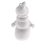 Ёлочное украшение под раскраску «Снеговик» с подвесом, кисть - фото 7078378