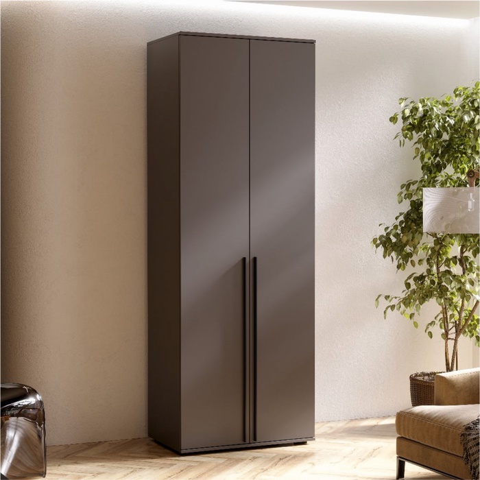 Шкаф двухстворчатый «Норд», 800×510×2236 мм, цвет графит - Фото 1