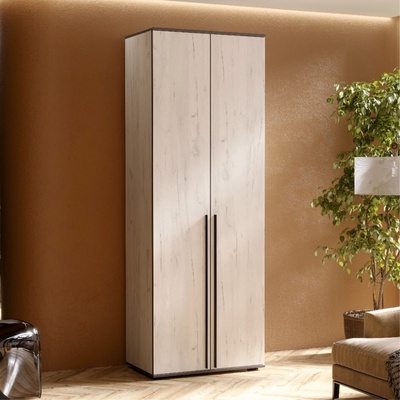 Шкаф двухстворчатый «Норд», 800×510×2236 мм, цвет дуб крафт белый