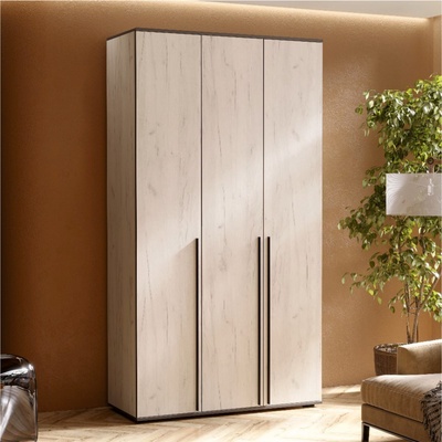 Шкаф трёхстворчатый «Норд», 1200×510×2236 мм, цвет дуб крафт белый