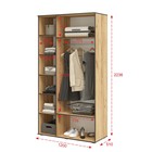 Шкаф трёхстворчатый «Норд», 1200×510×2236 мм, цвет дуб крафт белый - Фото 3