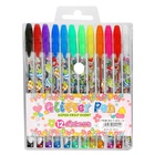 Набор гелевых ручек Calligrata, 12 цветов, металлик, узел 0.5 мм, корпус с рисунком, в блистере на кнопке - Фото 20