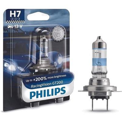 Лампа Philips H7 12 В, 55W (PX26d) (+200%) Racing Vision GT200, блистер 1 шт, 12972RGTB1