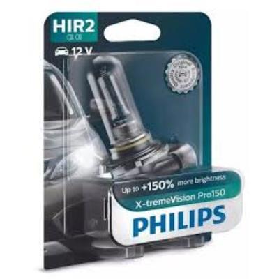 Лампа Philips HIR2 12 В, 55W (PX22d) (+150% света) X-treme Vision Pro150, блистер 1 шт, 9012XVPB1