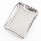 Поднос из нержавеющей стали, 39×29×4,5 см, 430 сталь - Фото 2