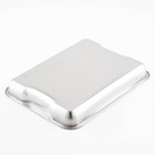 Поднос из нержавеющей стали, 39×29×4,5 см, 430 сталь - Фото 3