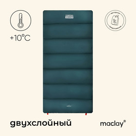 Спальник-одеяло 2 слоя, р. 185х90 см, +10/+25 camping summer