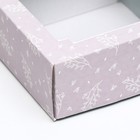 Коробка самосборная, крышка-дно, с окном,"Легость" 14,5 х 14,5 х 6 см - Фото 6