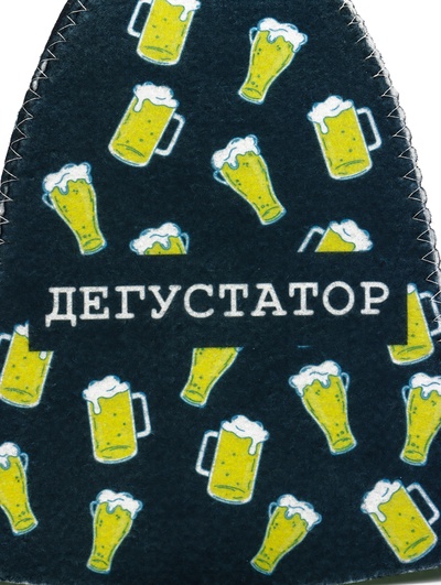 Шапка для бани и сауны «Дегустатор», полиэфир, шерсть