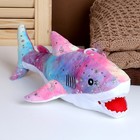 Мягкая игрушка «Акула», космос, 37 см - фото 108961149
