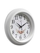 Часы настенные, интерьерные "Венок из роз", бесшумные, d-21 см - Фото 3