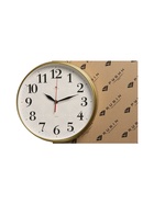 Часы настенные классические «Ромбы», бесшумные, плавный ход, d=29 см, золотистые, от батарейки 1×АА - Фото 9