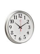 Часы настенные, интерьерные "Ромбы", бесшумные, d-29 см, серебро - Фото 4