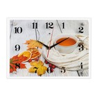 Часы настенные, серия: Кухня, "Чай на даче осенью", плавный ход, 30 х 40 см - фото 3143674