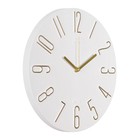 Часы настенные, интерьерные, бесшумные, d-30 см, белые - Фото 3