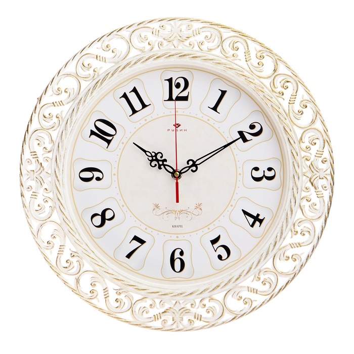 Часы настенные, интерьерные, бесшумные, d-39.5 см - Фото 1