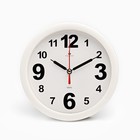 Часы - будильник настольные "Классика", дискретный ход, циферблат 15 см, 16.5 х 16.5 см, АА - Фото 2