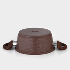 Кастрюля Доляна «Брауни», 2 л, d=20 см, h=9 см, стеклянная крышка, антипригарное покрытие, индукция - Фото 9