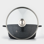 Кастрюля Доляна «Элит», 5.7 л, d=26 см, h=12 см, литые ручки, антипригарное покрытие, литой алюминий, чёрная - Фото 4