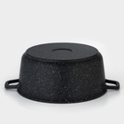 Кастрюля Доляна «Элит», 5.7 л, d=26 см, h=12 см, литые ручки, антипригарное покрытие, литой алюминий, чёрная - Фото 9