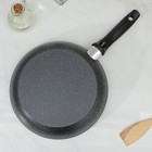 Сковорода Доляна «Элит», d=26 см, литой алюминий, стеклянная крышка, антипригарное покрытие - фото 24253517