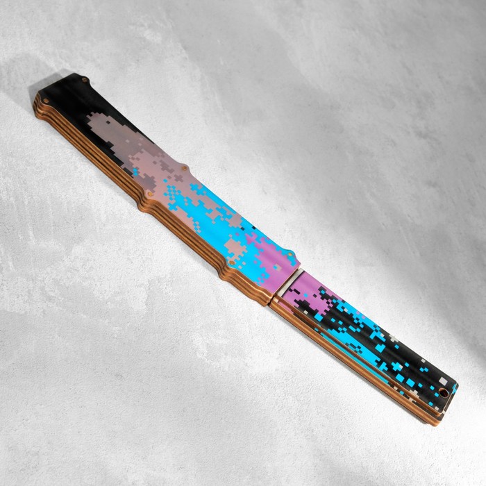 Сувенир деревянный "Нож танто" пиксель