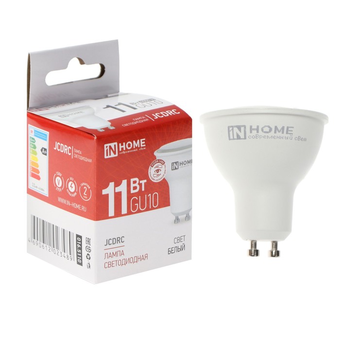 Лампа светодиодная IN HOME LED-JCDRC-VC, 11 Вт, 230 В, GU10, 4000 К, 990 Лм - фото 1907795595